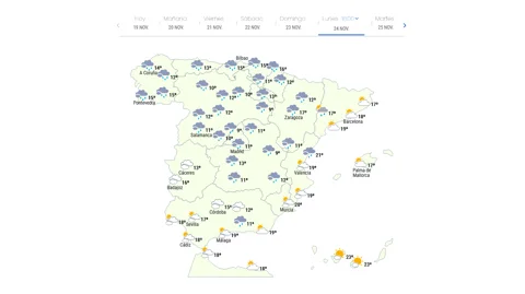Lluvias generalizadas en España. Protéjase de las goteras